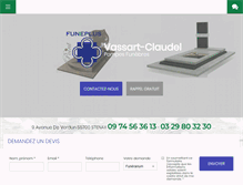 Tablet Screenshot of pompesfunebres-vassart.com